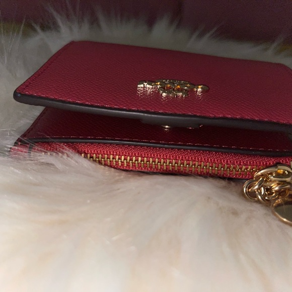 Coach Red Leather Wallet - Picture 5 of 8